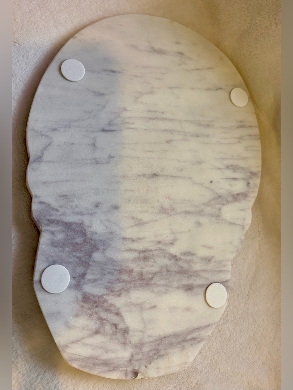 Way To Celebrate Skull Marble Serve Board - White and Gray - Picture 6 of 7